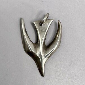 Modernist Flying Descending Dove Pendant Retired James Avery Sterling Silver
